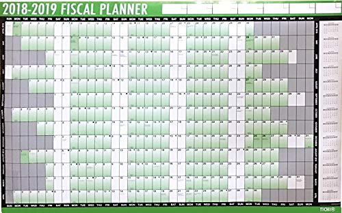 Calendario fiscale 2018-2019, agenda da parete, con penna e punti adesivi