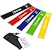 Produktbild Fitnessband Set 5 Pravon Fitnessbänder Damen Gymnastikband gummi set Resistance Bands beine mit Anleitung und Tragebeutel - Widerstandsband Loop für Yoga Pilates Fitness Muskelaufbau Crossfit und Therapie Trainingsband für Männer und Frauen