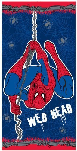 Marvel Comic Spiderman Playa Baño Natación Toalla 100% algodón 70 cm x 140 cm