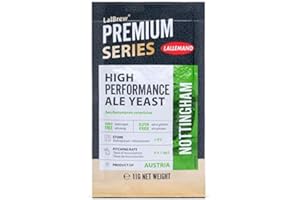 DANSTAR 11g Trockenhefe Bierhefe"Nottingham" Ale Yeast Lallemand Saccharomyces cerevisiae Bierbrauen Hobbybrauer