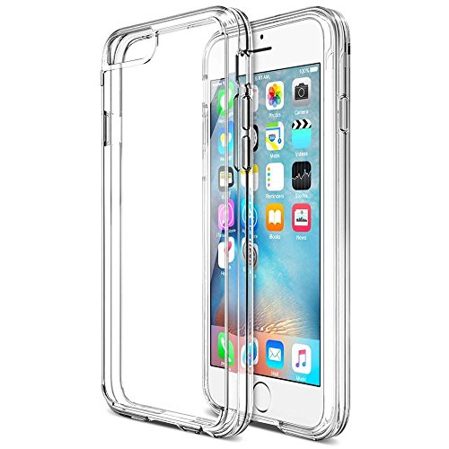 iPhone 6/6S Case, ACEPowerÂ® Crystal Clear Shock Absorption TPU Bumper Drop Protection and Premium Clear Hard Back Case[Scratch Resistant] for Apple iPhone 6 6S - Crystal Clear