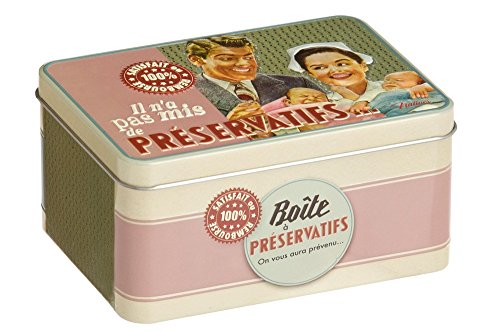 Natives 510160 felices Papa caja de preservativo Metal 13 x 8,5 x 6