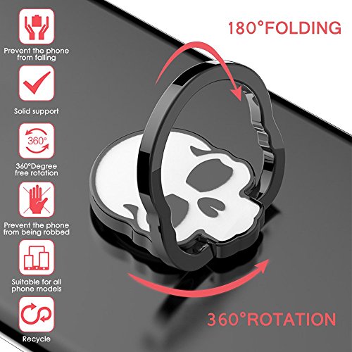 Smartphone Finger Grip Anello,IHUIXINHE 3 PCS Scheletro Design 360 Rotazione Anello Gancio per Tutti Telefoni Intelligenti, iPhone 7 6 6S Plus Galaxy S7 S7 Edge S6, Tablet GPS, adatta Supporto Magnetico Auto Universal