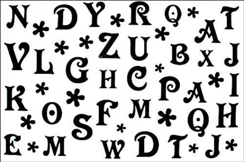 SPESTYLE waterproof non-toxic temporary tattoo stickerslatest new design new release temp tattoos waterproof male and female models black and white 26 letters of the alphabet temporary tattoo
