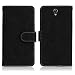 Produktbild Hozor Lenovo Vibe S1 Vintage Gebürstetem Ledertasche, Hochwertiges PU Leather-Material, Magnetverschluss, mit [Kartensteckplatz] [Brieftasche Schlitz] [Foto Slot] [Handyhalter]