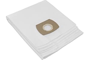 PROFILTERS 5x Sac-Filtre Tissus pour Aspirateur NILFISK AERO 21-01 PC INOX (EU 107406602, 107406600), AERO 21-01 PC (EU 107406600), AERO 21-21 PC INOX (EU 107406603)