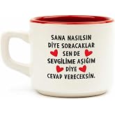 PALTO TASARIM Sevgilime Aşığım Diye Cevap Vereceksin Beyaz Ven&uuml;s Kupa - Hediye Seramik Kupa
