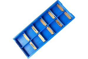 Oniissy Mgmn150-G Nc3020 Lot de 10 fraises en carbure de tungstène 1,5 mm et inserts de tournage en carbure CNC