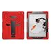 Produktbild Schutzhülle für iPad 3, iPad 4 Case, iPad 2 Hülle, jeccy Dual Layer Robuste Slim Ganzkörper-Stoßfest Hybrid Heavy Duty Armor Defender Schutzhülle mit Ständer für Apple iPad 2/3/4, Rot/Schwarz