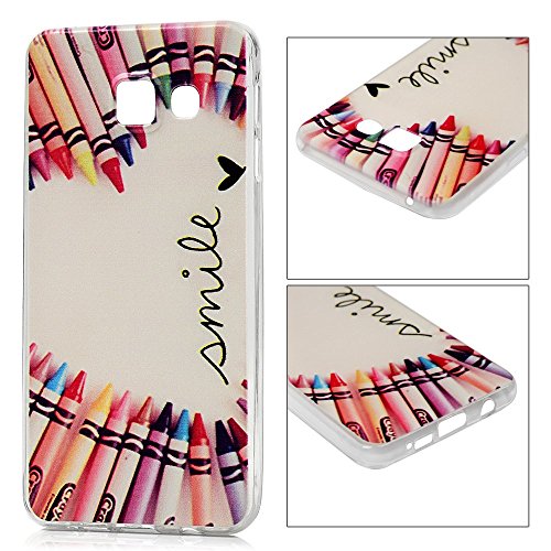 BADALink TPU Case Dreierpack Silikon Hülle für Samsung Galaxy A3 (2016) FederLeicht Hülle Gummi Bumper Cover Schutz Schale Siliconcase Silikon Tasche Schutzhülle für Samsung Galaxy A3 (2016) Einhorn Farbe Schmetterling Windspiel - 3