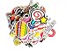Produktbild Aufkleber Pack,Graffiti Sticker Decals Vinyls für Laptop, Kinder, Autos, Motorrad, Fahrrad, Skateboard Gepäck, Bumper Sticker Hippie Aufkleber Bomb wasserdicht (210 Stücke)