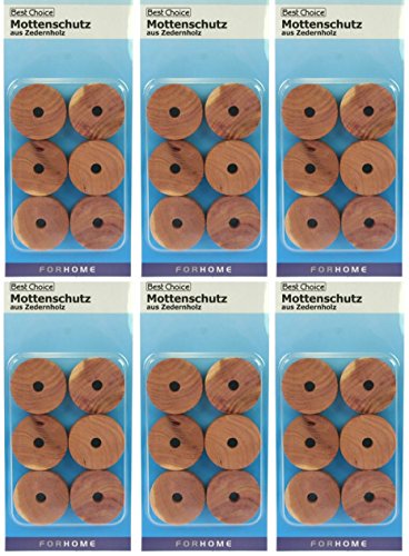 Mottenschutz aus Zedernholz 72 Stück Set