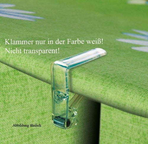 Preisvergleich Produktbild Tischklammern Beschwerer Tischklemmen 4er - Set weiß, nicht transparent