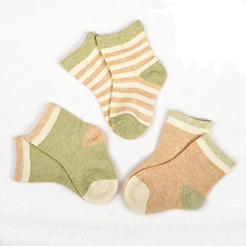 Unisex Natural Organic Cotton Socks - 3 Packs for Newborn Baby Infants Toddlers (0 - 6 Months)