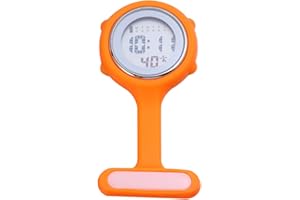 NICERIO 1pc infirmière Montre Broche Montre infirmière avec Pince pour Montre médecin Montre de Poche pour infirmière dortor (Vert Clair)