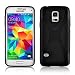 Produktbild Samsung Galaxy S5 MINI Silikonhülle in SCHWARZ von Cadorabo - X-Line Design TPU Schutzhülle MINI – Handyhülle Bumper Case Backcover in OXID SCHWARZ