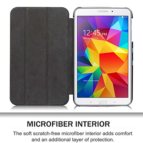 Fintie Samsung Galaxy Tab 4 7.0 Hülle Case – Ultra Schlank Schutzhülle Superleicht Ständer Smart Shell Tasche Etui Cover Für Samsung Galaxy Tab 4 7.0 (7 Zoll) T230 T235 Tablet, Leopard Braun - 6