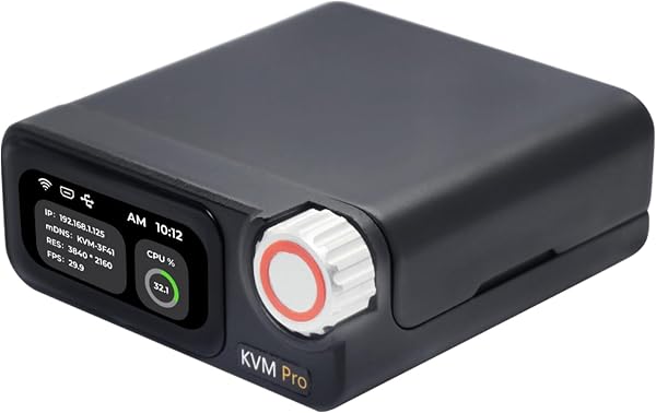 Sipeed NanoKVM Pro Nano 4K KVM over IP, 2x A53 CPU 1GB LPDDR4X 32GB eMMC, 1000M Ethernet POE WiFi 6, for Remote Server Maintenance ATX Power Control Batch Management (Desk,ETH POE WIFI,None LED) - 1