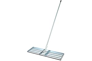 BMS PRODUCTS BMS 36”, 40” 48” wide Levelawn Lutes: Premium levelling rake for top dressing, seeding, soil/sand. Luxury full-length heavy-duty aluminium handle with grip, solid connections (40 inch wide)