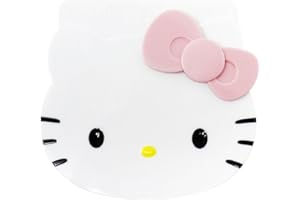 THE CRÈME SHOP The Creme Shop Hello Kitty On-The-Go Kompaktspiegel, doppelseitiger HD-Spiegel mit 1-facher und 2-facher Vergrößerung, perfekte Reisegröße für Ausbesserungen aus jedem Winkel, passt in Tasche oder