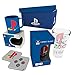 Produktbild Geschenkbox / Geschenkset Playstation - 4-teilig (Glas, Tasse, 2 Untersetzer) mit Logo und Konsolen-Knöpfen - Geburtstag, Weihnachten, Einschulung, Ostern, Nikolaus