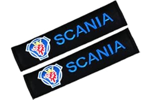 ACSUZ Almohadillas Cinturón Seguridad, para Scania Correa Hombro Coche Transpirables Comodidad Seat Belt Padding Interior Protectores Accesorios