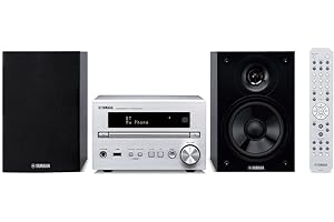 Yamaha – Microchaîne – Yamaha Mcr-B270D, panneau avant en aluminium, Bluetooth, tuner Dab, Dab+, Fm, argent