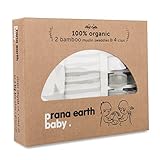 Prana Earth Baby – 2er Set Bambus Erstlingsdecken | Bio Babydecke | Pucktuch & Kuscheldecke Für Mädchen & Jungen | Baby Erstausstattung | Kuschelig & Weich - 9