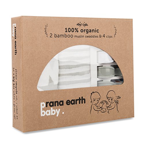 Prana Earth Baby – 2er Set Bambus Musselintuch Pucktuch – Bio Baby-Tuch – Erstlingsdecke & Musselintuch Für Mädchen & Jungen - 9