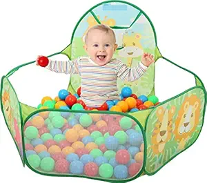 N2J2 SHOP Extremely Light Weight | Jumbo Size Foldable Tent House for Boys Girls | Water Proof | Play Tent with 50 Colorful Ball for 8 Year Old Kids (Multicolor)