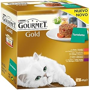 Purina Gourmet Gold Tartalette comida para gatos Surtido 12 x [8 x 85]