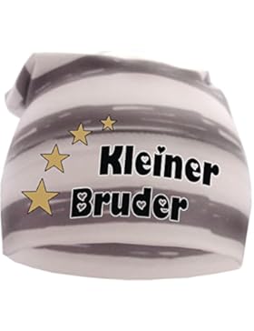 gestreifte Baby,- und Kinder Beanie Sommer Farben / Kleiner Bruder / in 10 Designs / KU 35 - 57