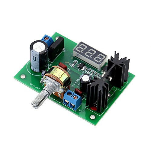 KKmoon LM317 AC / DC Einstellbarer Spannungsregler Reduzierring Spannungsversorgungsmodul mit LED Anzeige - 2