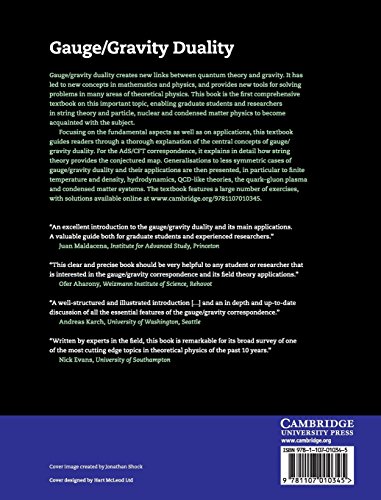 Book's Cover of Gauge/Gravity Duality: Foundations and Applications