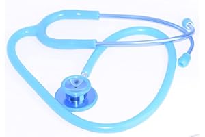 MARLAS Pro Single Head Stethoscope Ideal for EMT Doctor Nurse Vet Medical Student Health Blood Stethoscope Latex Free (Blue)