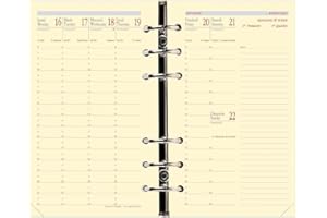 Quo Vadis - Recharge Organiseur - 2025-2026 - Timer 17 Prestige - Semainier Planning - Français - 16 mois de septembre à décembre - 10x17 cm - Papier Clairefontaine ivoire - Fabrication française