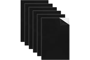 HTOBRIC Schaumstoffplatte Selbstklebende Schwarz,Vielseitig Schaumstoff Selbstklebend Geschlossene Zelle Schaumstoffrolle Schalldämmung Rutschfest Isolierung Stoßdämpfung (300mm(B)x6mm(D)x200mm(L)，6pcs)