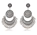 Crunchy Fashion Jewellery "The Tribal Muse Collection" Oxidized Silver Trendy Stylish Fancy Party Wear Earrings for Girls & Women RS.399.00