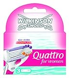 Wilkinson Sword Quattro For Women Razor Blades 3 Pack