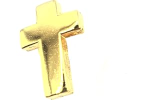 SNS COMPONENTS Anstecknadel, Kruzifix christliches Jesus-Kreuz, Metall, goldfarben, Metall