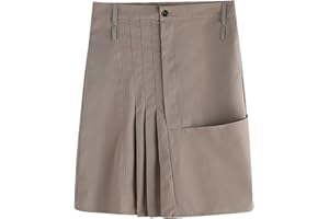 YOLIMOK Faldas escocesas para Hombre Falda Escocesa Escocesa con Bolsillos Cargo Faldas para Hombre Escocia Falda para Hombre Vintage Kilt Highland Escocia Vestido de Novia Ropa a Cuadros Falda