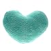 Soft Love Heart Shape Fluffy Pillows Cushions Block Gifts Sofa Decoration Green