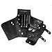 JZK® Hairdressing Scissors Holder Holster Pouch Scissors Case Bag with Belt Hairdresser Tool Bag, Black(UK Location)