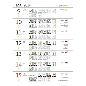 Das Mondjahr 2016. Der Mondkalender für Garten, Balkon und Terrasse