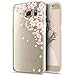Produktbild kompatibel mit Galaxy S6 Edge Hülle Durchsichtige Muster Ultradünn TPU Silikon Hülle Handyhülle Case TPU Schutzhülle Slimcase Rückschale Schale Etui TPU Bumper Schale,Kirschblüte #11