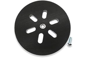 Poweka Poweka - Disco abrasivo da 150 mm per levigatrice orbitale Bosch GEX 150 AC, PEX 15 AE, GEX 150 Turbo 150 mm, con viti