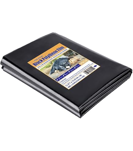Bâche Pour Bassin 2x3 M - Liner Étanche HDPE 0,2 Mm, Noir, Résistant UV, Pour Étang, Fontaine, Jardin Aquatique