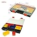 Produktbild Sortimentskasten Organizer Kleinteilekoffer 340x250x50mm mit Einsatzboxen Sortimentskiste Kleinteilemagazin Sortimentskoffer Kunststoff Sortierbox Sortierkiste Sortierkasten Fachkasten Angelkiste Box Kiste Kasten
