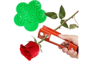 YOHENSQIN Thorn Trimmer Metal Thorn Remover and Plastic Rose Stripper Rose Stripping Tool for Garden Floristry Roses and Leaf Removal