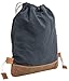 Produktbild Turnbeutel Gusti Leder studio "Bert" Turntasche Sporttasche Sportbeutel Rucksack Canvas Braun Blau-Grau 2M67-20-12